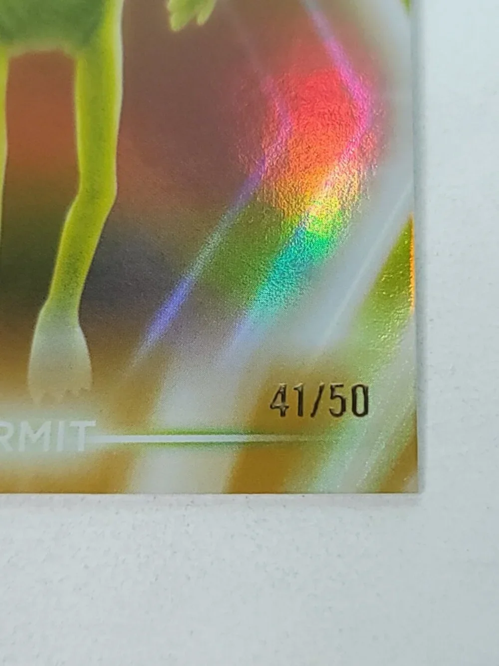 Kermit Topps 2026 Disney Neon Gold Holo Refractor Limited 41/50 - Picture 2 of 4